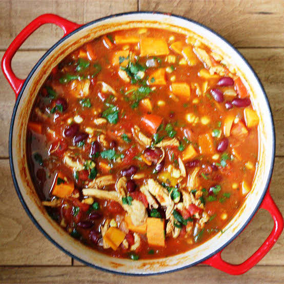Anti-Inflammatory Spicy Chicken & Sweet Potato Stew